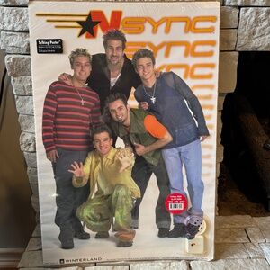 RARE NSYNC "Bye Bye Bye" Music Poster – Iconic Collectible Memorabilia FS